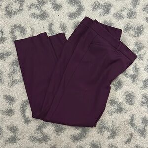 Purple Slim Ankle Pants